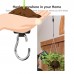 2-pack Plant Retractable Pulley, Hanger Hanging Planters Flower Basket Hook for Garden Baskets, Pots and Birds Feeder Hang (High Up and Pull Down)   